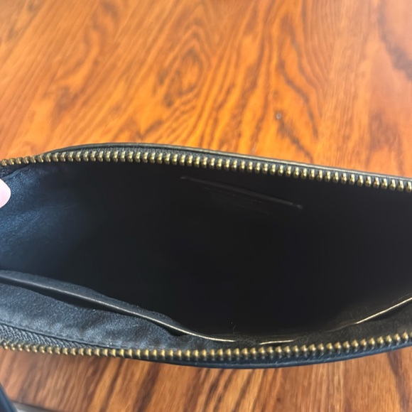 Coach Leather Camo Carry All Pouch in dark green/tan multi print. Style# F29127 - Picture 4 of 4